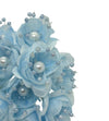 Organza and Satin Flower with Pearl Spray Pastel Blue(72 Flowers)