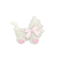  Baby Shower Decoration Cotton Baby Stroller Pink (12 pieces)