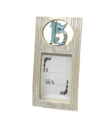  15 Birthday Mis Quince Light Blue White Picture Frame (12 Pieces)