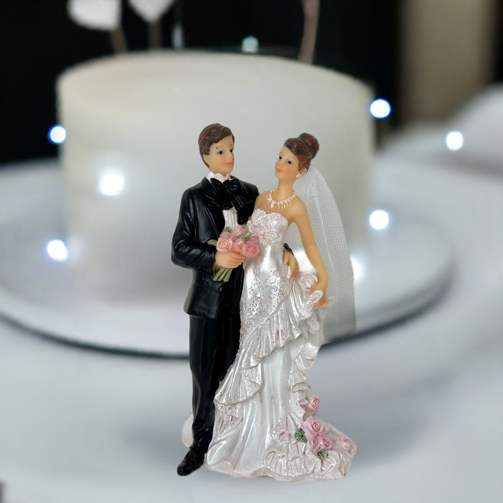 Cake Topper Shark Tank 12 WEDDING COUPLE CAKE TOPPER PLASTIC BRIDE