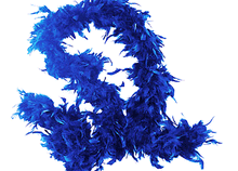  6' Feather Boa Royal Blue