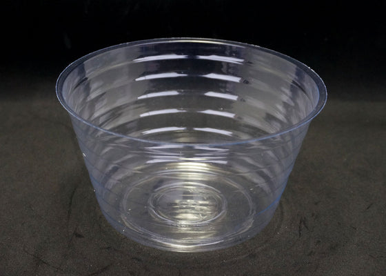 3.25 Inch Deep 6 Inch Diameter Clear Plastic Liner (10 Pieces)