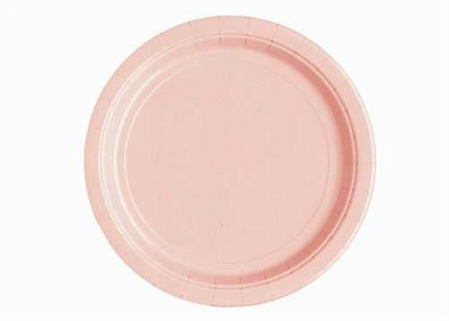 7" Pastel Pink Paper Plate(20 Pieces)