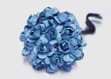  0.75" Mini Mulberry Paper Flower Blue(120 Flowers)