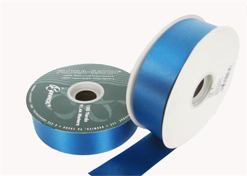 #9 Royal Blue Flora Satin Ribbon 1- 7/16