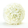 Artificial Silk Flower Hydrangea Pomander Kissing Ball 10" Ivory