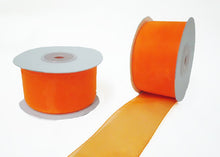  1-1/2" Sheer Organza Ribbon Orange 25 Yards