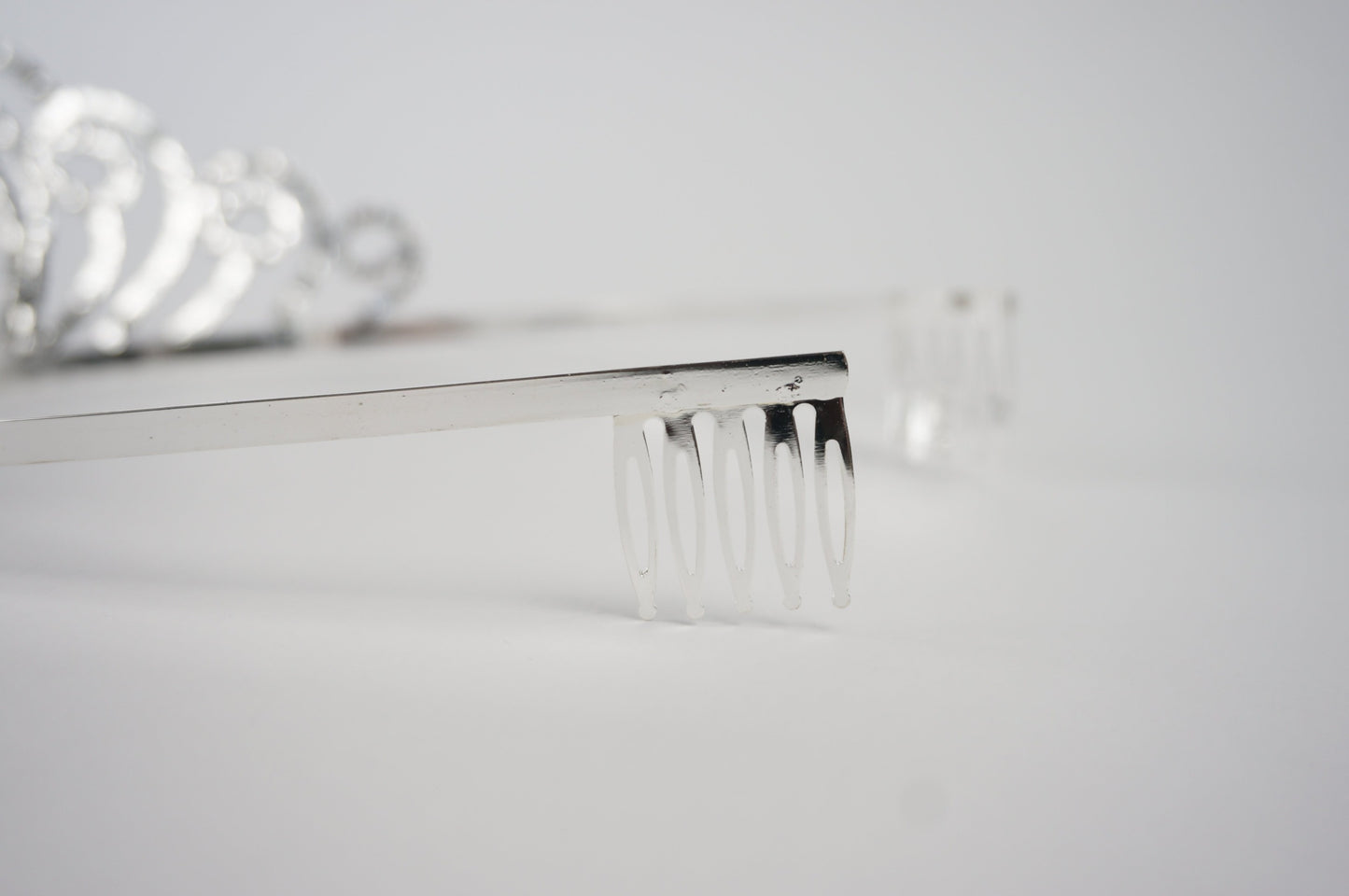 Rhinestone 15 Birthday Tiara with Combs Metal Hair Accessories