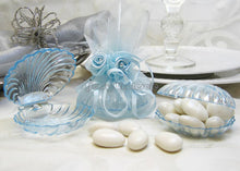  Clear Blue Clam Shell Favor - 12 Pieces
