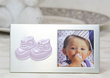  Baby Booties Plated Picture Frame Pink (12 Pieces)