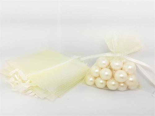 3 X 4 Ivory Organza Bags (24 Pieces)
