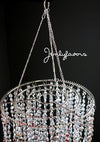 Acrylic Chandelier Centerpiece Silver For Party Decoration