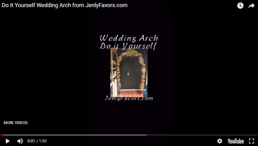 DIY wedding arch tutorial and supplies