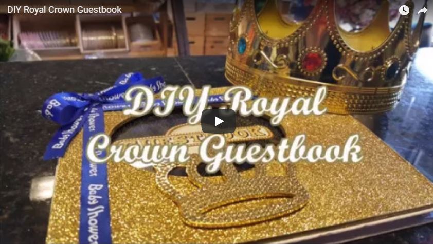DIY Royal Crown Guestbook