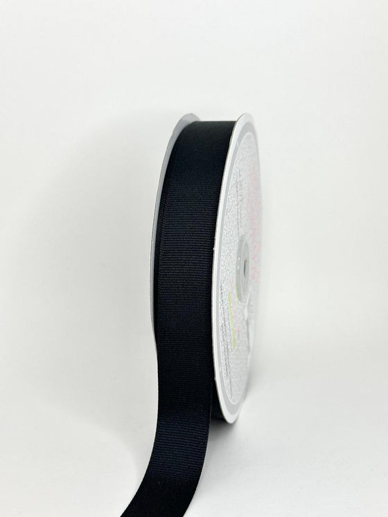 Grosgrain Ribbon Black 7/8" x 50 YDS