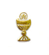 1-1/8 Inch Gold Plastic Charm Chalice Cup Favor Decoration (144 Pieces)