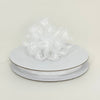 3/8" White Organza Thin Pull Bow String Ribbon (25 Yard) Gift Wrapping Favor Decorating