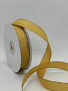 5/8" Shimmering Metallic Edge Ribbon Gold (25 Yards)