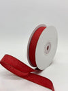 5/8" Shimmering Metallic Edge Ribbon Red (25 Yards)