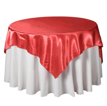  Coral Satin Table Overlay 72" X 72" Square(1 Piece)