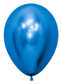  5 Inch Chrome Latex Balloons Royal Blue (50 Balloons)