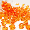 Acrylic Ice Crystal Rocks Vase Filler 23 X 18 MM Orange (1 LB/Bag)