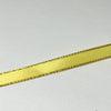 3/8" Double Face Satin Ribbon with Gold Edge Canary Yellow 50 Yards