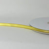 3/8" Double Face Satin Ribbon with Gold Edge Canary Yellow 50 Yards