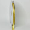 3/8" Double Face Satin Ribbon with Gold Edge Canary Yellow 50 Yards