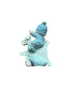 Blue Baby Boy with Rocking Horse Statue ( 6 inch )