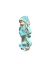 Blue Baby Boy with Rocking Horse Statue ( 6 inch )