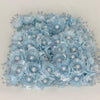 Organza and Satin Flower with Pearl Spray Pastel Blue(72 Flowers)