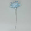 Organza and Satin Flower with Pearl Spray Pastel Blue(72 Flowers)