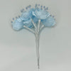 Organza and Satin Flower with Pearl Spray Pastel Blue(72 Flowers)