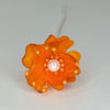 Organza and Satin Flower with Pearl Spray Orange(72 Flowers)