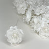 Organza and Satin Flower with Pearl Spray White(72 Flowers)