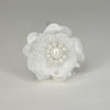 Organza and Satin Flower with Pearl Spray White(72 Flowers)