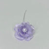 Organza and Satin Flower with Pearl Spray Lavender (72 Flowers)