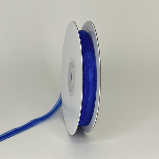 3/8" Royal Blue Organza Thin Pull Bow String Ribbon (25 Yard) Gift Wrapping Favor Decorating
