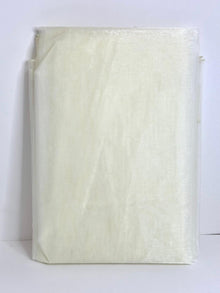  Ivory Sheer Organza Sheet With Sewn Edge 58" x 10 yards