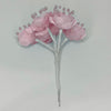 Organza and Satin Flower with Pearl Spray Pink(72 Flowers)