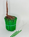 400 Green 4-Inch Wired Wood Picks Package for Flower Arrangements and Stem Support