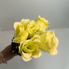 7 Heads Yellow Artificial Closed Rose Bush (12 Bushes)