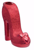 6.75″ Ceramic High Heel Shoe Vase Red