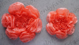 12" & 16" Large Tissue Backdrop Flowers Party Wall Decoration Coral (2 Pieces)