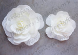 12" & 16" Foam Backdrop Flowers for Beautiful Room Wall Decoration Ivory (2 Pieces)