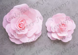 12" & 16" Foam Backdrop Flowers for Beautiful Room Wall Decoration Pink (2 Pieces)