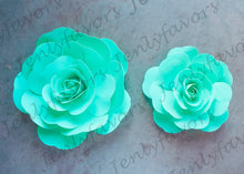  12" & 16" Foam Backdrop Flowers for Beautiful Room Wall Decoration Tiffany Blue (2 Pieces)