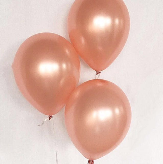 12" Pearlized Rose Gold Balloon (50 Pieces)