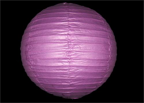  12" Purple Round Paper Lantern